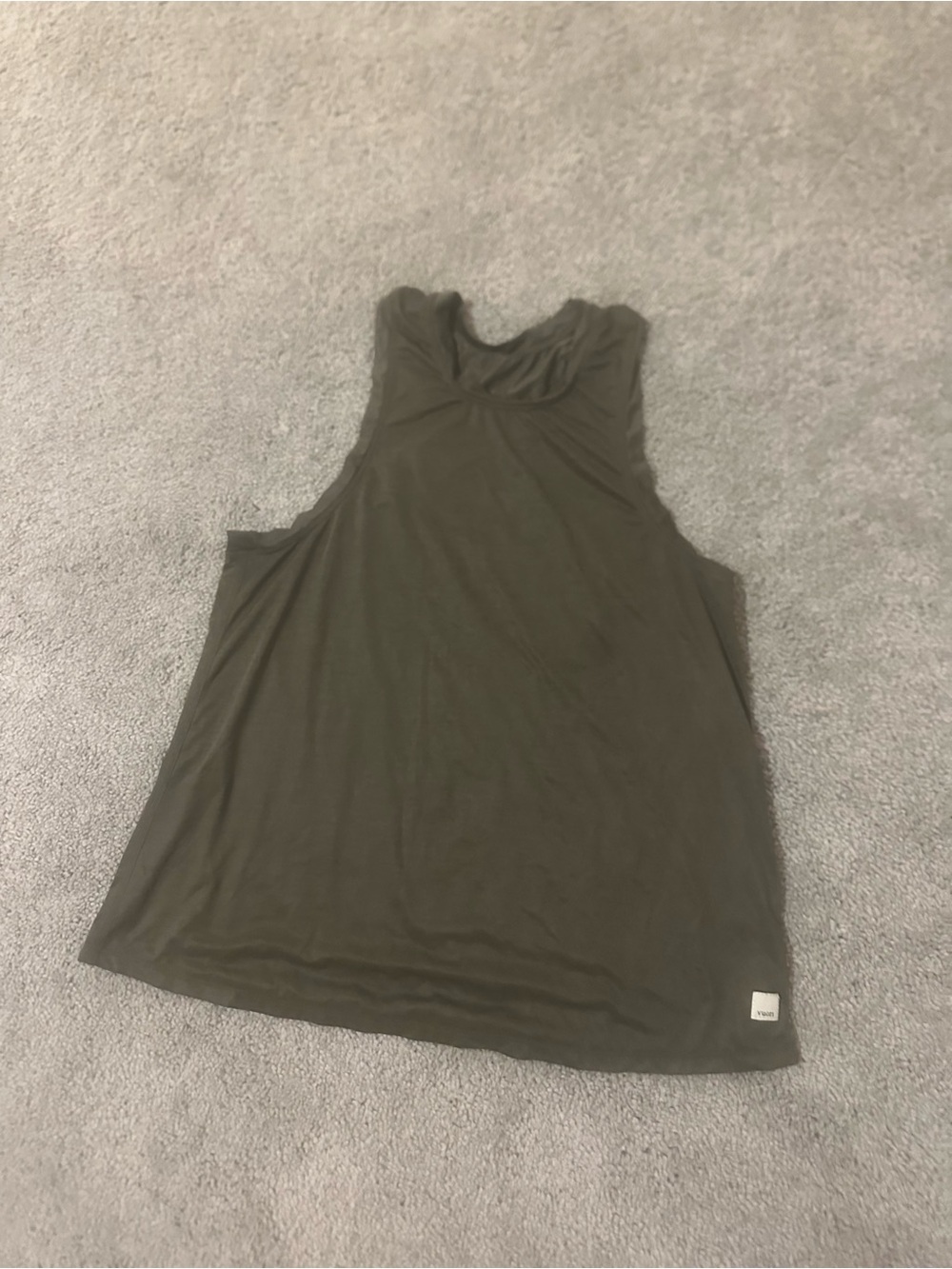 Vuori Olive Green Racerback Tank